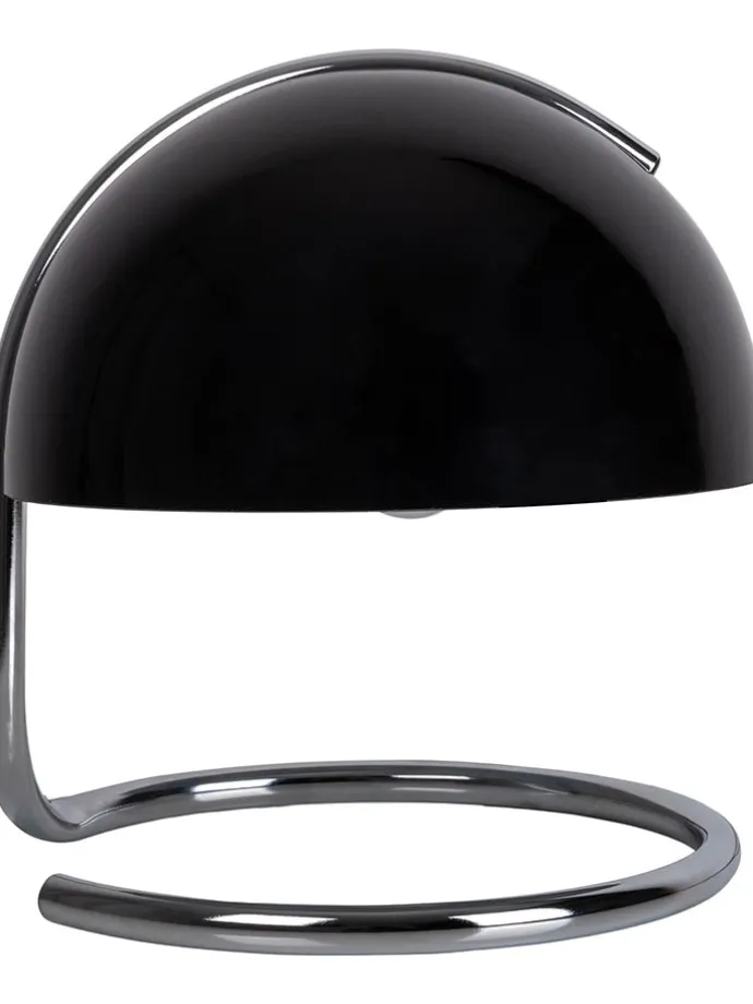 Tischleuchte "Burano" in Schwarz - (H)25 x Ø 23,5 cm