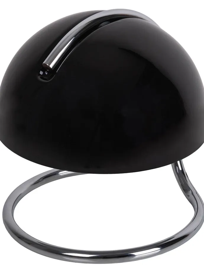 Tischleuchte "Burano" in Schwarz - (H)25 x Ø 23,5 cm