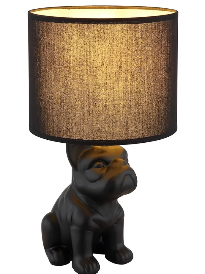 Tischleuchte ''Dogo'' in Schwarz - (B)23,3 x (H)40 x (T)22 cm