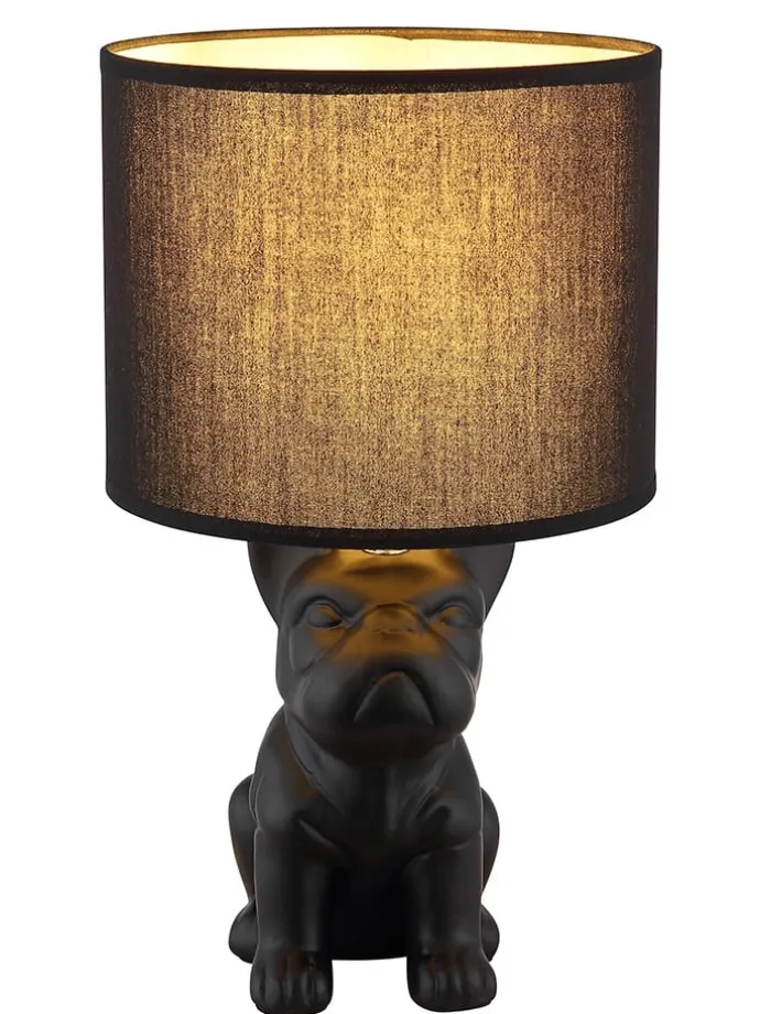 Tischleuchte ''Dogo'' in Schwarz - (B)23,3 x (H)40 x (T)22 cm