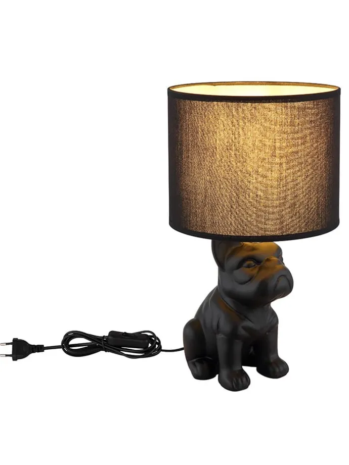 Tischleuchte ''Dogo'' in Schwarz - (B)23,3 x (H)40 x (T)22 cm