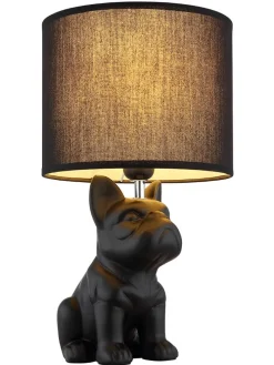 Tischleuchte ''Dogo'' in Schwarz - (B)23,3 x (H)40 x (T)22 cm