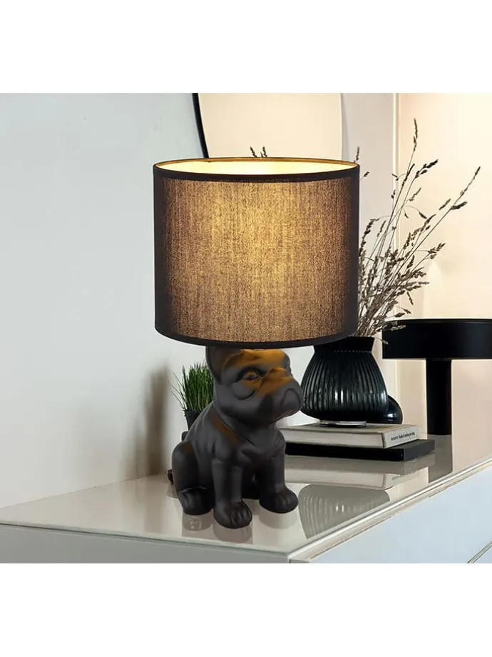 Tischleuchte ''Dogo'' in Schwarz - (B)23,3 x (H)40 x (T)22 cm