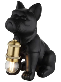 Tischleuchte ''Dogo'' in Schwarz - (B)19,5 x (H)24 x (T)12,5 cm