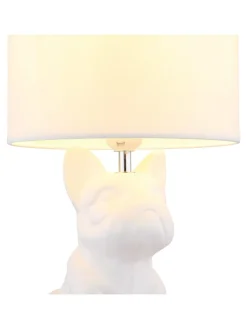 Tischleuchte ''Dogo'' in Weiß - (B)23,3 x (H)40 x (T)22 cm