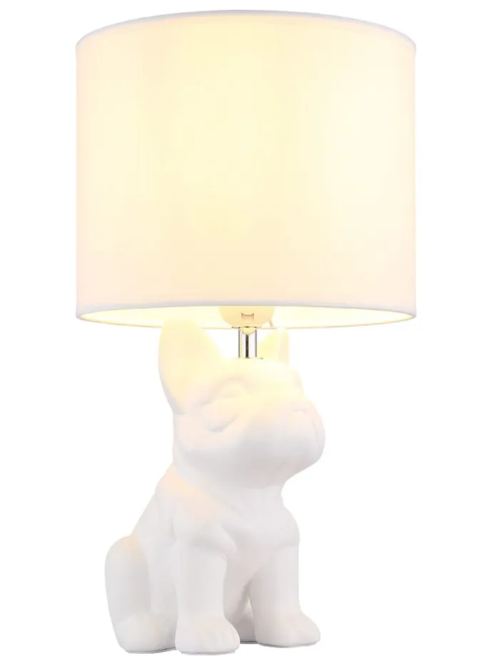 Tischleuchte ''Dogo'' in Weiß - (B)23,3 x (H)40 x (T)22 cm