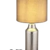 Tischleuchte "Elden" in Silber/ Grau - (H)61 x Ø 30,5 cm