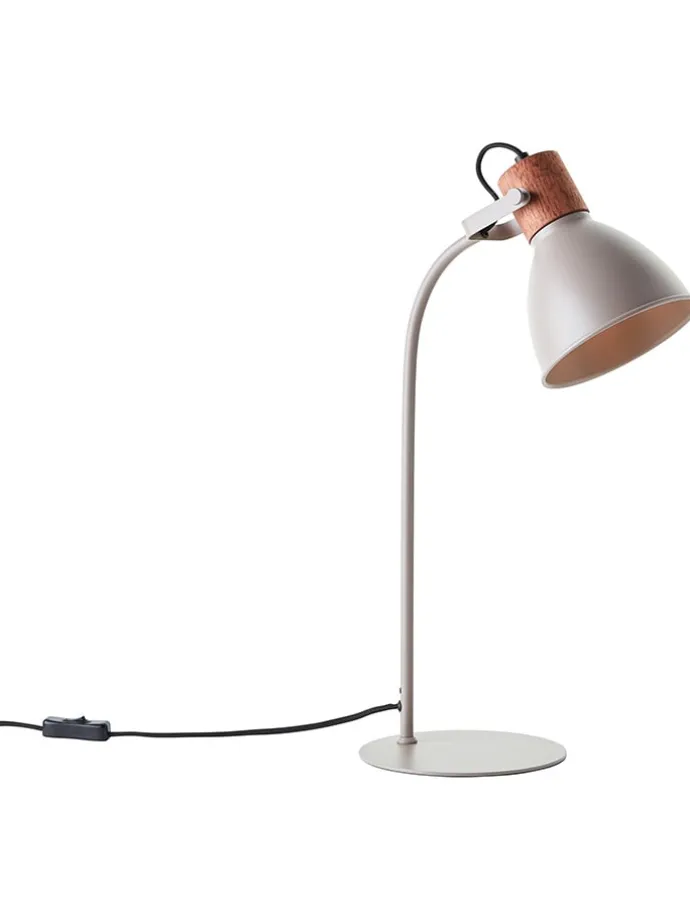 Tischleuchte "Erena" in Taupe - (H)52 cm