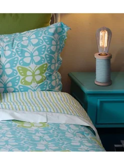 Tischleuchte in Hellblau - (H)12 cm