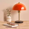 Tischleuchte in Orange - (H)38 x Ø 23 cm