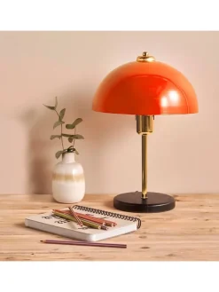 Tischleuchte in Orange - (H)38 x Ø 23 cm