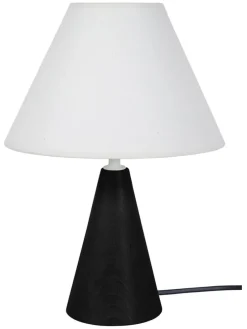 Tischleuchte in Weiß/ Schwarz - (H)32 cm