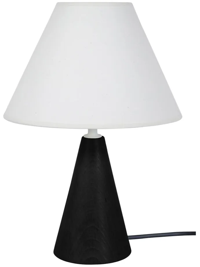 Tischleuchte in Weiß/ Schwarz - (H)32 cm