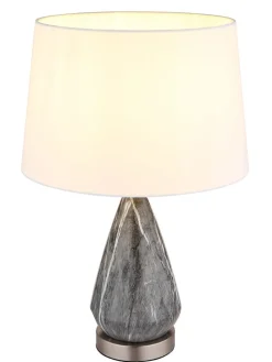 Tischleuchte ''Kisa'' in Grau - (H)54 x Ø 35 cm