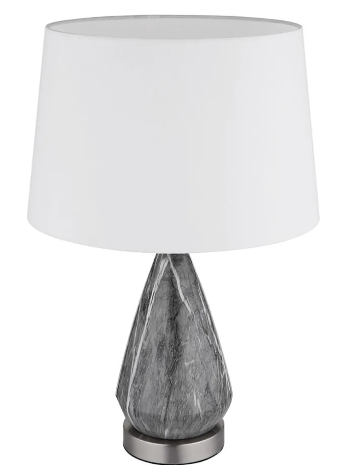 Tischleuchte ''Kisa'' in Grau - (H)54 x Ø 35 cm