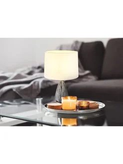 Tischleuchte ''Kisa'' in Grau - (H)54 x Ø 35 cm