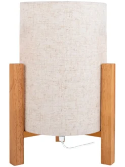 Tischleuchte "Matilda" in Beige - (H)32 x Ø 22 cm