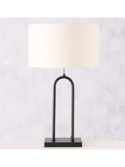 Tischleuchte "Medley" in Weiß/ Schwarz - (H)65 x Ø 38 cm