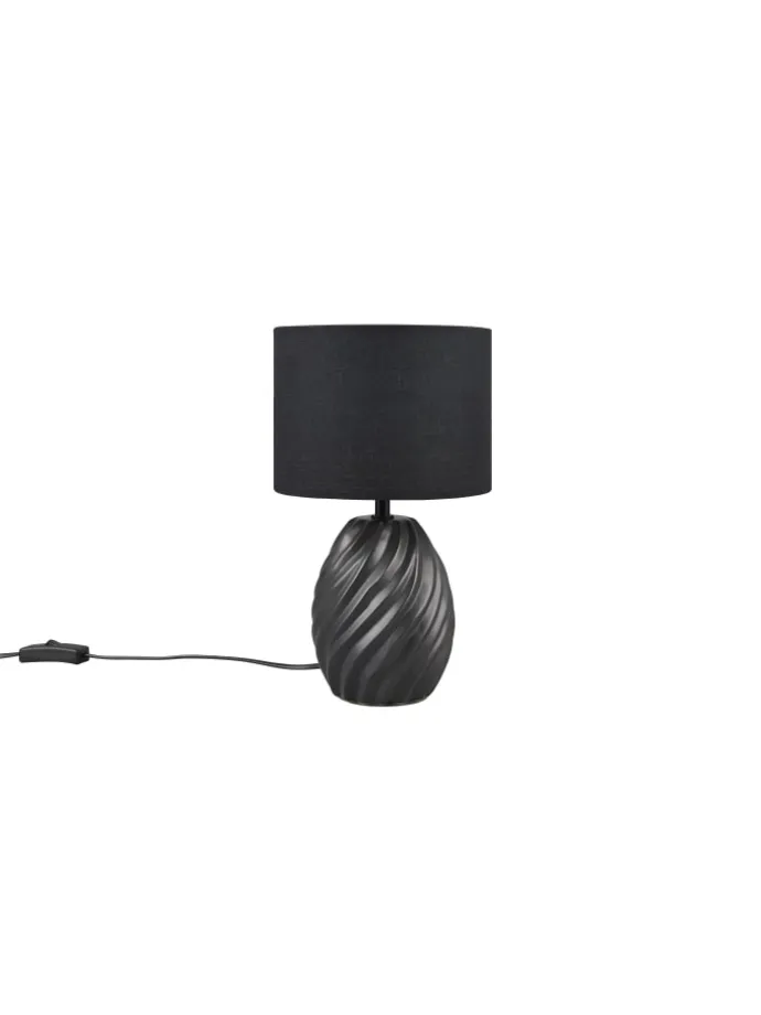 Tischleuchte MELVA in schwarz matt