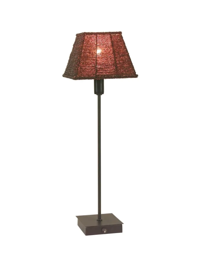 Tischleuchte "Pearl" in braun