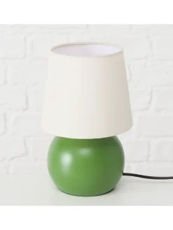 Tischleuchte "Sabia" in Weiß/ Grün - (H)21,8 cm