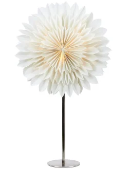 Tischleuchte "Solina" in Weiß - (B)35 x (H)63 x (T)14 cm