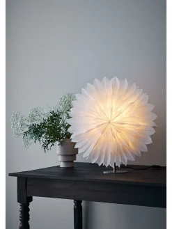 Tischleuchte "Solina" in Weiß/ Silber - (B)60 x (H)62 x (T)10 cm