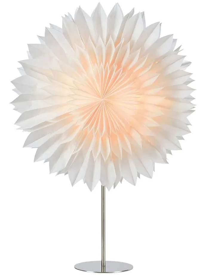 Tischleuchte "Solina" in Weiß/ Silber - (B)48 x (H)75 x (T)16 cm