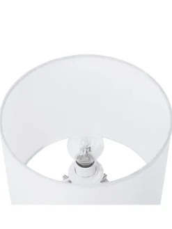 Tischleuchten CARRION in Braun/Weiß - (W) 27 x (H) 37 x (L) 27 cm