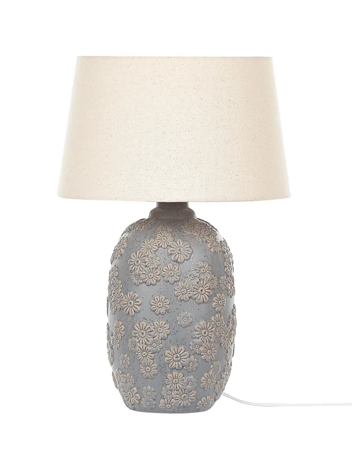 Tischleuchten FERREY in Grau/Beige - (W) 30 x (H) 46 x (L) 30 cm