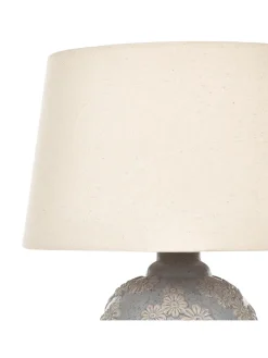 Tischleuchten FERREY in Grau/Beige - (W) 30 x (H) 46 x (L) 30 cm