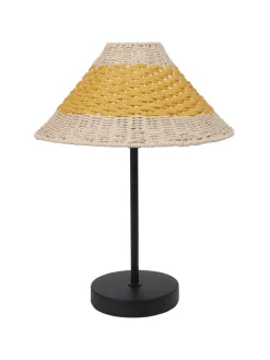 Tischleuchten MOMBA in Beige/Gelb/Schwarz - (W) 30 x (H) 40 x (L) 30 cm