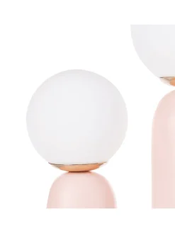 Tischleuchten TULUN in Rosa/Weiß - (W) 25 x (H) 40 x (L) 25 cm