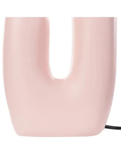 Tischleuchten TULUN in Rosa/Weiß - (W) 25 x (H) 40 x (L) 25 cm
