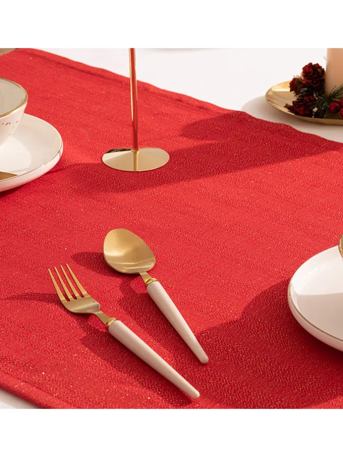Tischläufer "Christmas Evolet" in Rot
