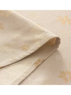 Tischläufer ''Flake'' in Beige/ Gold