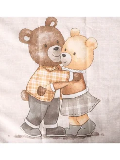 Tischläufer "Henry" in Weiß/ Braun - (L)140 x (B)40 cm