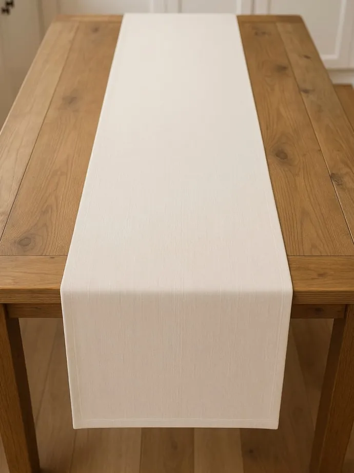 Tischläufer in Beige - (L)150 x (B)45 cm