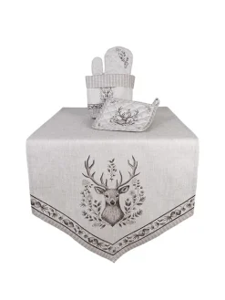 Tischläufer in Braun - (L)160 x (B)50 cm