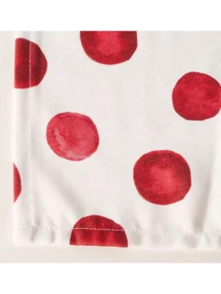 Tischläufer "Jingle" in Weiß/ Rot - (L)140 x (B)40 cm