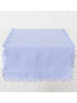 Tischläufer "Lenea" in Hellblau - (L)140 x (B)40 cm