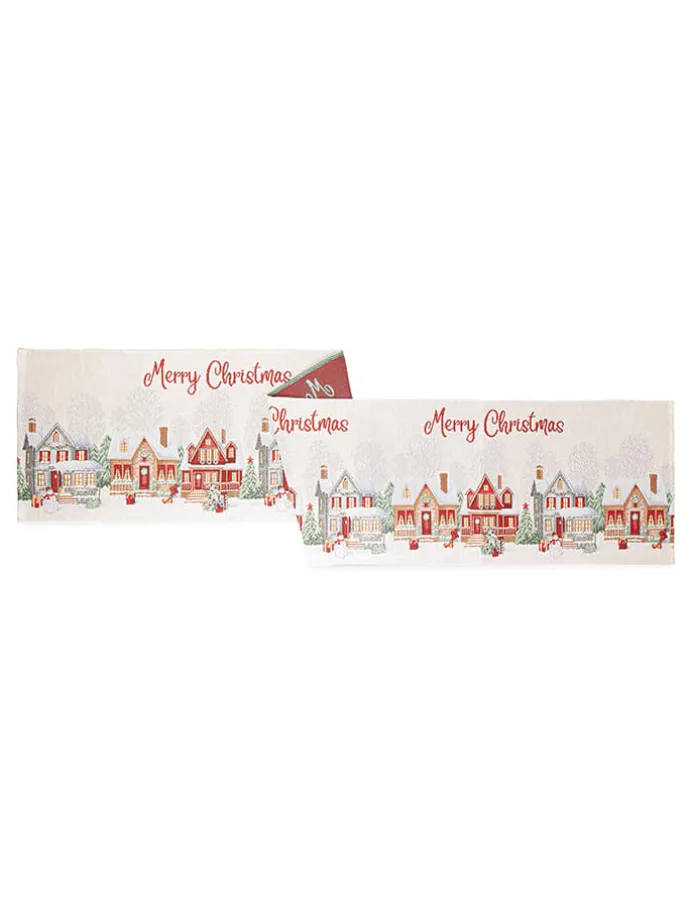 Tischläufer "Village" in Bunt - (L)183 x (B)33 cm