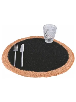 Tischset in Schwarz - Ø 38 cm