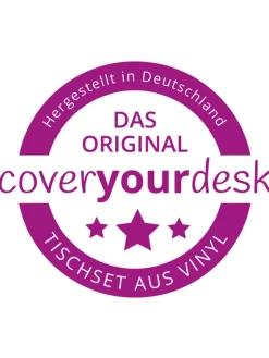 Tischsets I Platzsets abwaschbar - Bistro Schriftzug Retro - aus erstklassigem Vinyl (Kunststoff Ð BPA-frei) - 4 Stück - 44 x 32 cm - rutschfeste Tischdekoration