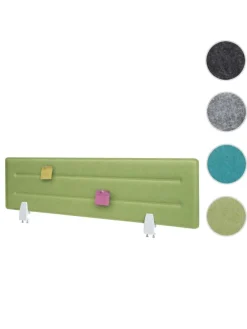 Tischtrennwand G76, 100x30cm grün