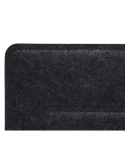 Tischtrennwand G76, 100x30cm schwarz