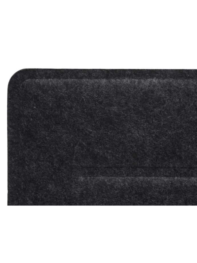 Tischtrennwand G76, 100x30cm schwarz