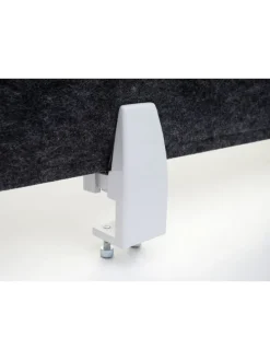 Tischtrennwand G76, 100x30cm schwarz