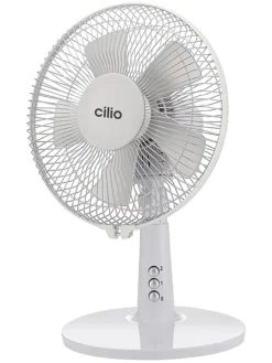 Tischventilator "Vento 27" in Weiß - (H)40 cm