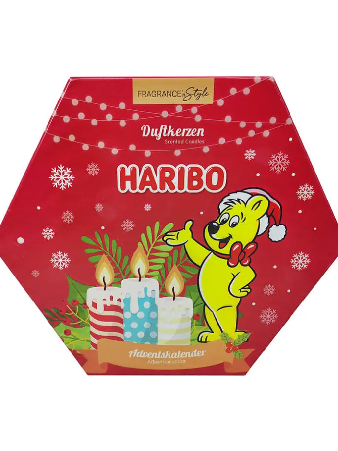 24tlg. Adventskalender "Haribo Votives & Teelichter"
